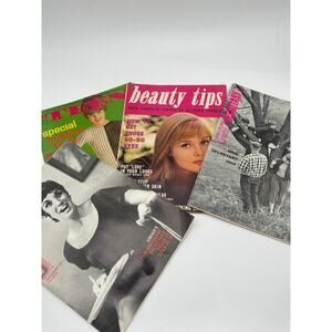 Vintage Magazine Lot of 4 Teen Beauty Tips Today’s Secretary 1960s MCM ephemera